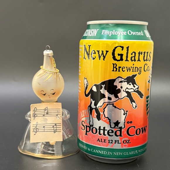 Vintage De Carlini Italian Hand Blown Christmas Angel Bell Christmas Ornament - Picture 7 of 14